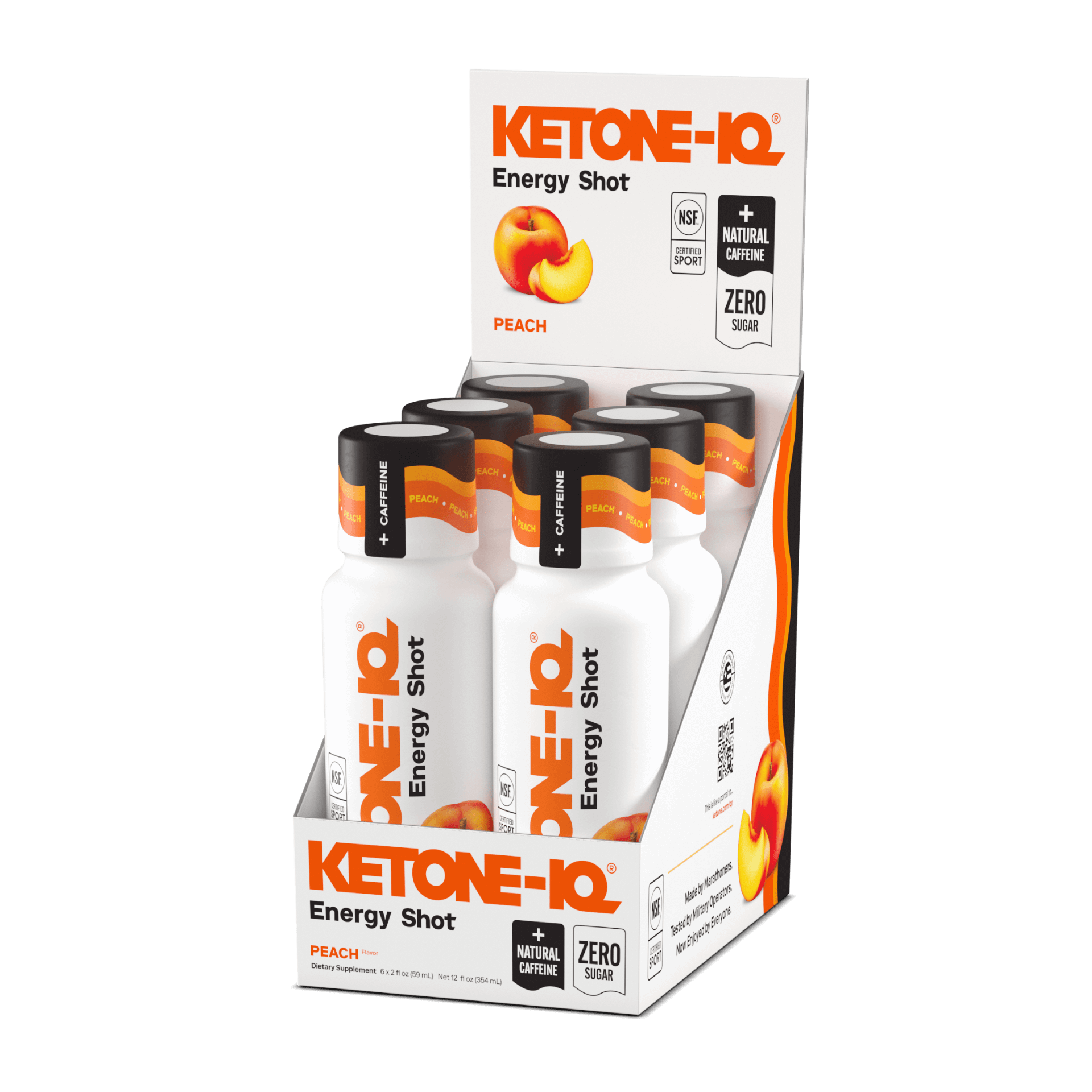 Ketone-IQ +Caffeine Shot Peach