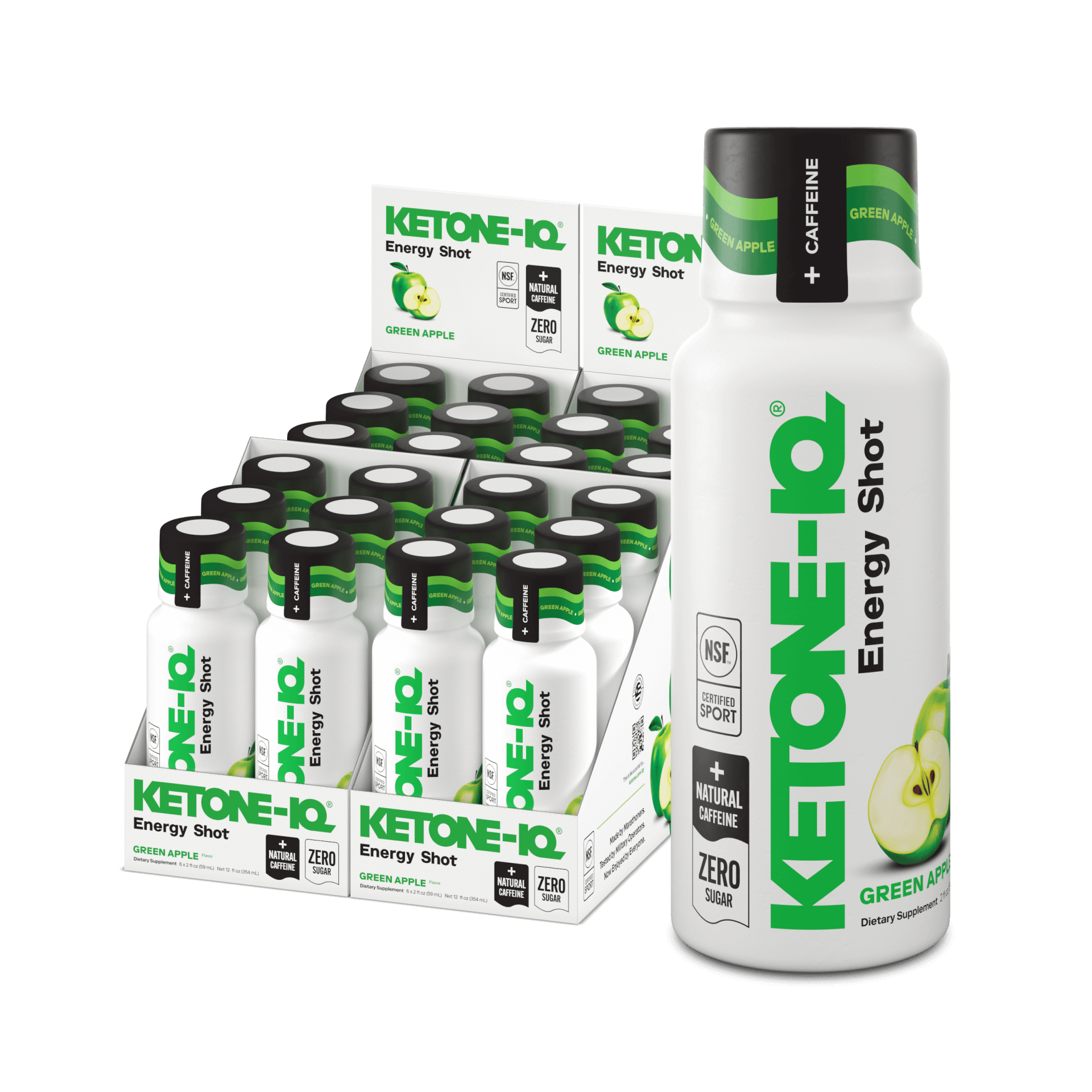 Ketone-IQ +Caffeine Shot Green Apple