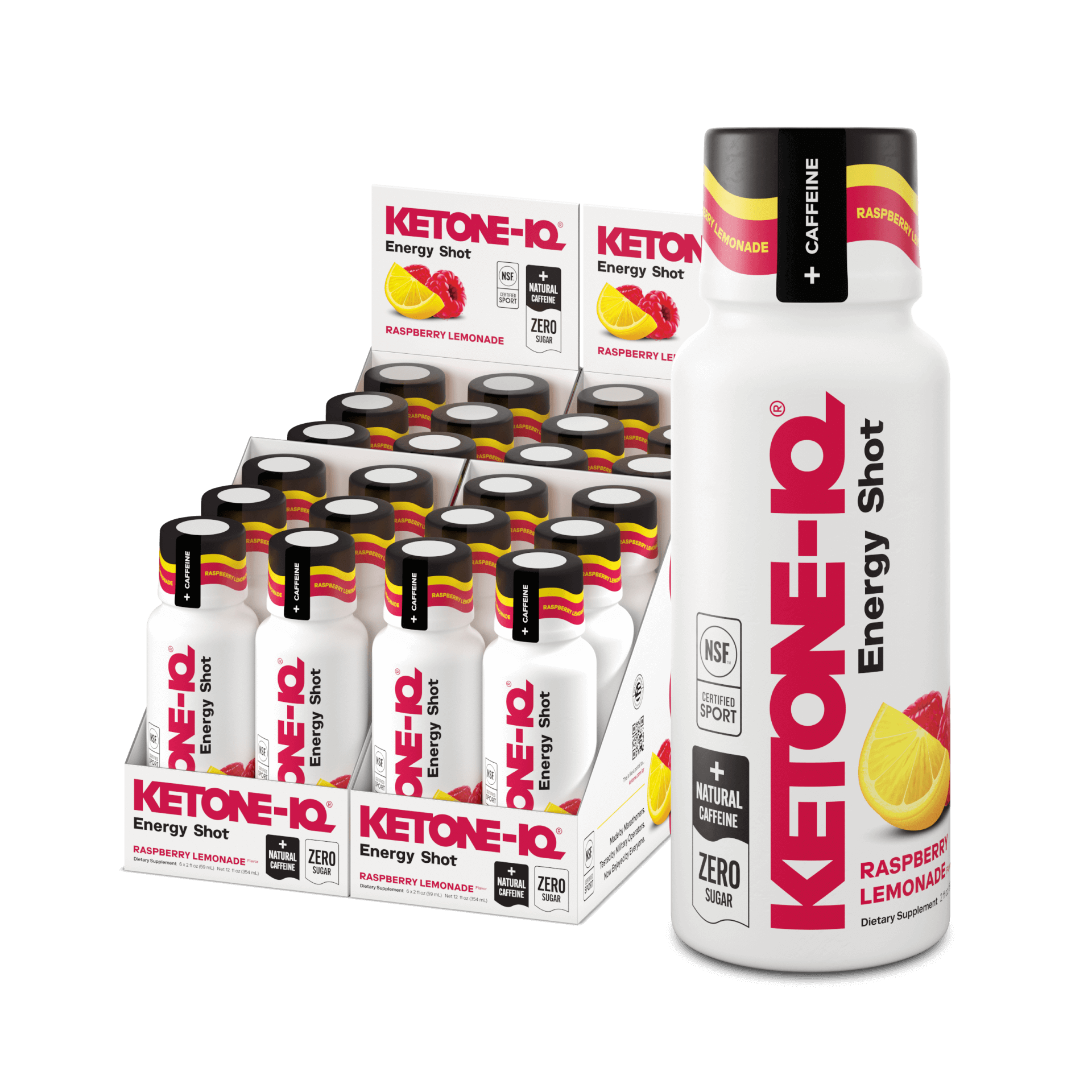 Ketone-IQ +Caffeine Shot Raspberry Lemonade