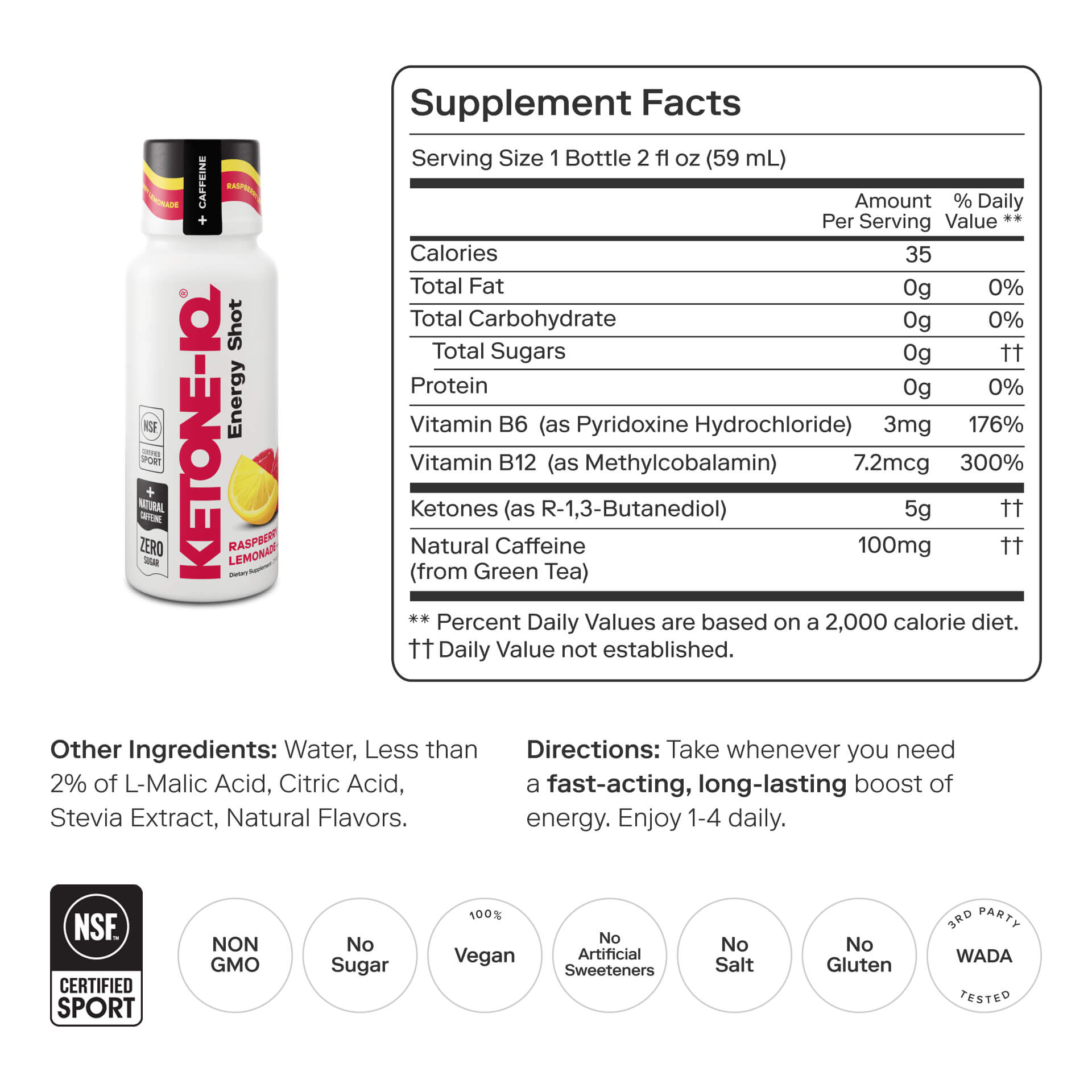 Ketone-IQ +Caffeine Shot Variety