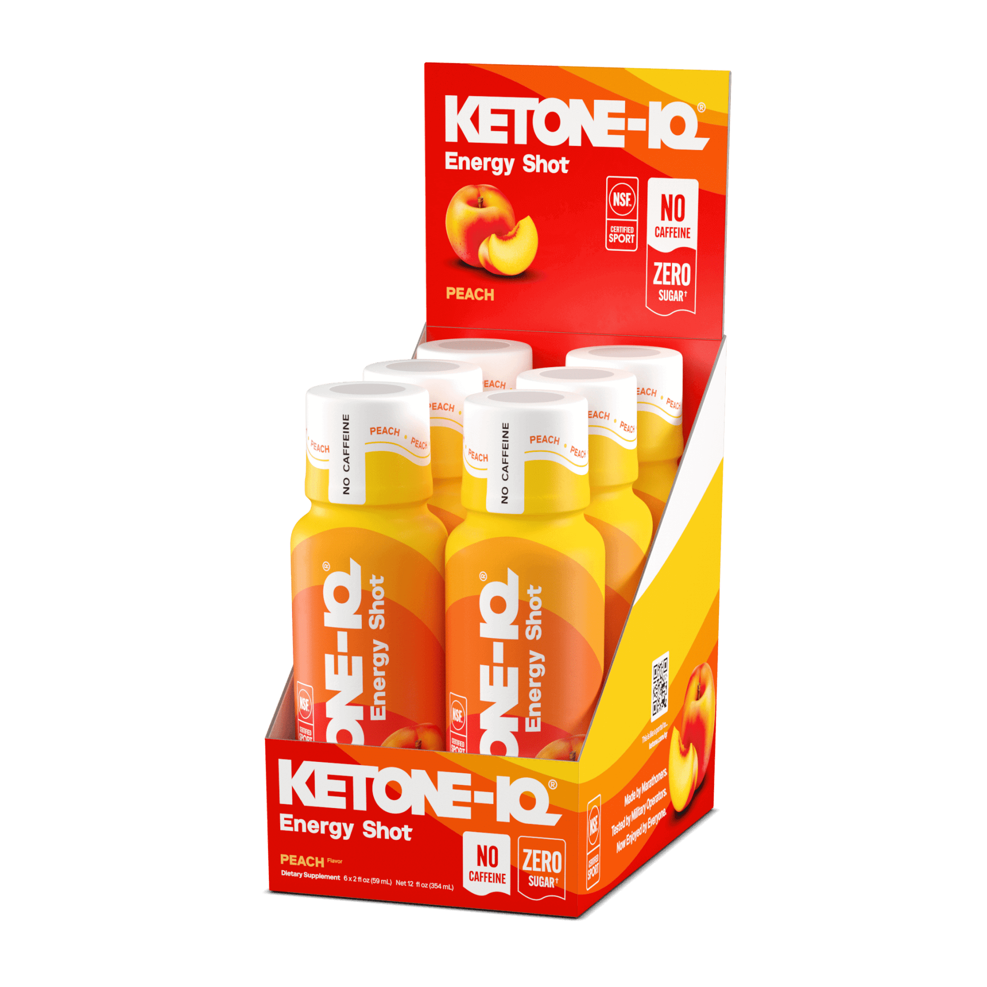 Ketone-IQ No Caffeine Shot Peach