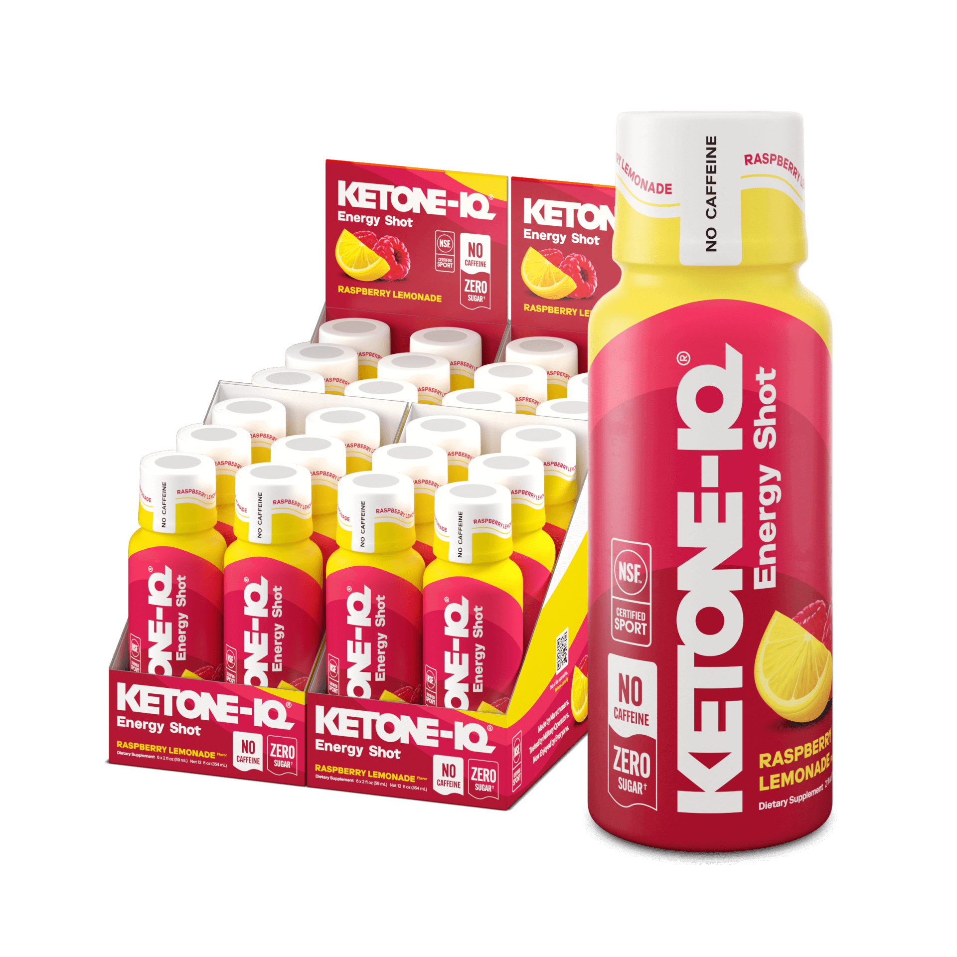 Ketone-IQ No Caffeine Shot Raspberry Lemonade